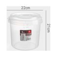 thumbnail image 2 of HEALEEP Plastic Storage Container Transparent 1Pcs 9.4X9.4X8.7In, 2 of 8