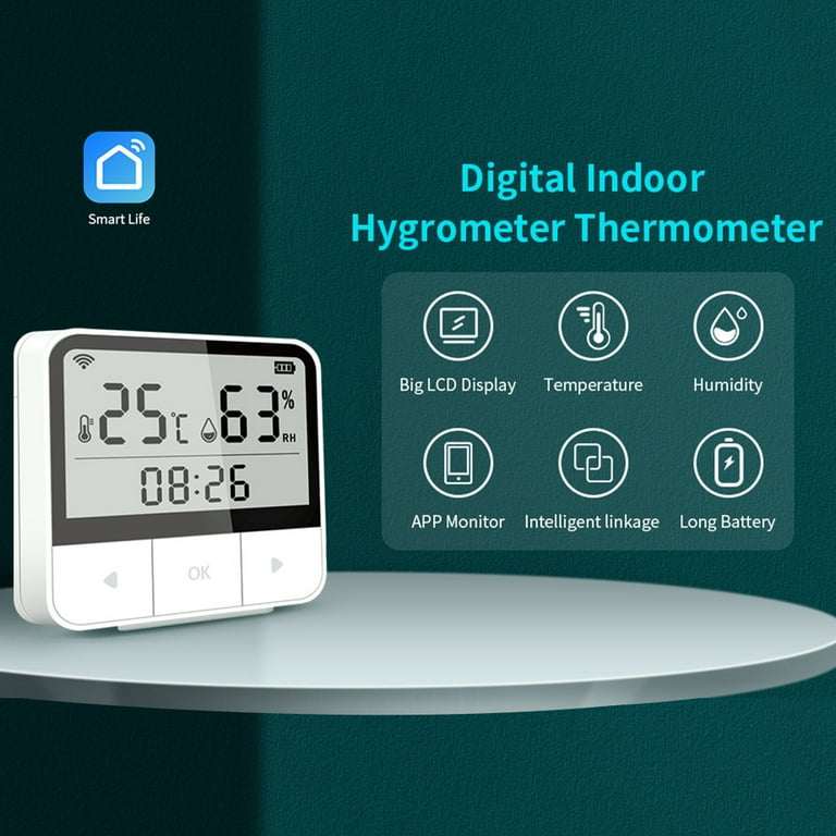 Buy WiFi Temperature Sensor Thermometer Detector Smart Life App
