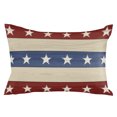 thumbnail image 2 of 4th of July Pillow Covers 20x26 Inch Standard Size, Blue Red Star Striped Independence Day Decorative Pillowcase with Zipper, Microfiber Breathable Pillowcases for Sofa Bed Living Room, 2 of 9