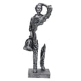 thumbnail image 3 of Figura creativa, estatua, adorno de escritorio, regalo para amigos, arte, escultura humana para la vida. Negro, 3 of 9