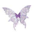 thumbnail image 3 of de hada para mujer, de mariposa para cosplay, accesorios de fotos para festivales, recuerdos de fiesta Púrpura, 3 of 8