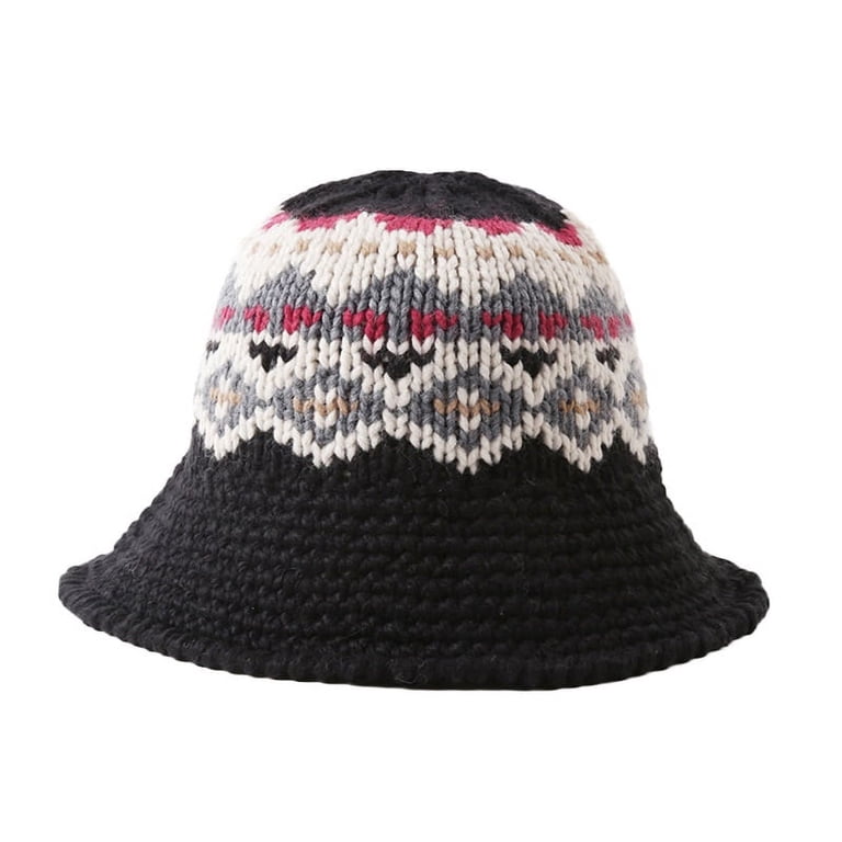 CoCopeanut Fashion Autumn Winter Knitted Bucket Hats Female 