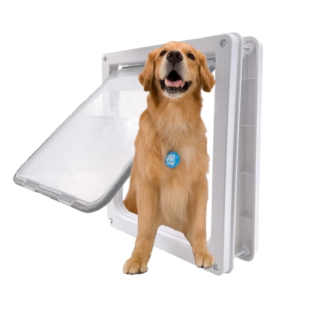 Puerta magnética para perros Grestorm, grande, para mascotas de hasta 45 kg