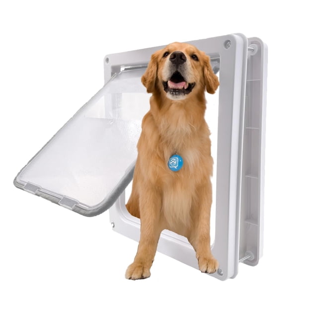 Puerta magnética para perros Grestorm, grande, para mascotas de hasta 45 kg