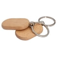 thumbnail image 3 of Etiqueta de Llave de Madera en Blanco Llaveros de Madera Diy Llaves de Grabado de Madera en Blanco Paquete de 20, 3 of 5