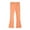 02 Orange, variant on Girl Pants - Girls High Waisted Flare Pants Yoga Bootcut Solid Bell Bottoms Leggings Dance Playwear - School Kids Clothes,Color:01 Beige,Size:9-10 Years