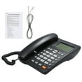 thumbnail image 2 of Desktop Corded Telephone Landline Telephone with Caller Identification LCD Screen Adjustable Brightness Black(US Telephone Line), 2 of 8