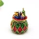 thumbnail image 5 of Caja de baratijas de Navidad Caja de joyería con bisagras esmaltada pintada a mano Caja de regalo decorativa Caja de soporte de joyería Centros de mesa de Navidad Favores, 4 * 5.8 cm JAMW Sencillez, 5 of 5