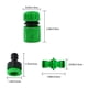 thumbnail image 4 of Juego de 10 conectores rápidos para manguera de jardín (6 conectores rápidos para manguera de 1/2", 2 conectores dobles, 2 conectores de punta para grifo) Rojo Verde, 4 of 5