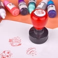 thumbnail image 2 of 10ml DIY Fabric Textile Seal Stamp Printing Oil Refill Ink Photosensitive For Clothes Stamp Wood Metal Paper Plastic Multi-color, 2 of 6