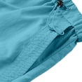 thumbnail image 4 of Dresfit Cargo Pants Mens Adjustable Baggy Sweatpants Wide Leg Drawstring Hiking Work Pants Solid Open Bottom Lightweight Athletic Parachute Pant 2XL, 4 of 6