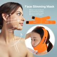 thumbnail image 2 of Máscara de la mejilla Que Adelgaza la Cara V Face Line Cinturón Transpirable Levante la Correa Anti Arrugas para Dormir(Naranja) quitamanchas doble ejercitador Spptty cuidado personal, 2 of 7