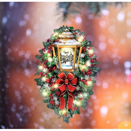 

Christmas Wall Decor ，Christmas Sticker Window Glass Decoration Wreath Bow Sticker