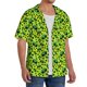 thumbnail image 2 of Balery Frogs Camisa Casual de Manga Corta con Botones para Hombre, Texturizada, Estilo Cubano, para Playa, Verano-Medium, 2 of 5