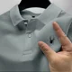 thumbnail image 2 of 2024 Camisa polo informal de manga corta de verano para hombre, camiseta de cuello roscado a la moda, camisa polo transpirable para hombre, ropa superior para hombre, 2 of 5