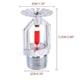 thumbnail image 2 of 6 cabezales de rociadores contra incendios - Cobre cromado, 1/2" NPT, 155°F (68°C), 2 of 5