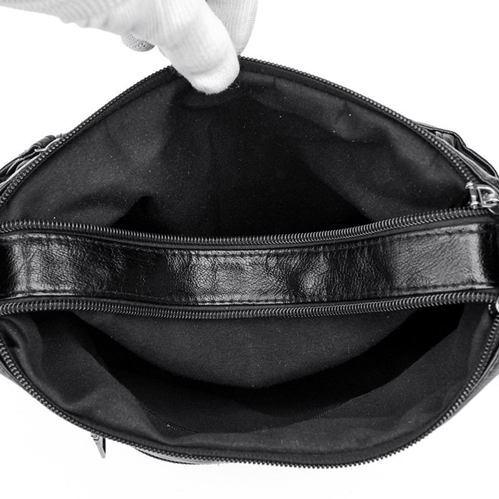 Large Capacity Crossbody Bags for Women Multi Pockets Shoulder Bags Soft Vintage Vegan Leather Tote Purses