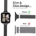 thumbnail image 6 of Original Slim Milanese Loop Compatible with Apple Watch Band for Women 38mm 40mm 41mm 42mm 44mm 45mm 46mm 49mm, Stainless Steel Magnetic Mesh Strap for iWatch Series 11 10 9 8 7 6 5 4,SE 3 2 Ultra3 2, 6 of 10