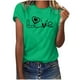 thumbnail image 1 of Camisetas con estampado de letras y cuello redondo de verano para mujer, blusas femeninas cómodas y elegantes, Tops OAVQHLG3B Store lin121212, 1 of 5