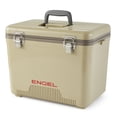 thumbnail image 2 of ENGEL 19 Quart Fishing Live Bait Dry Box Ice Cooler with Shoulder Strap, Tan, 2 of 10