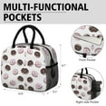 thumbnail image 6 of Lunch Bag Lunch Box for Women Reusable Insulated Lunch Bags,Water-Resistant Cute Funny Donuts Cooler Lunch Tote Bag, Large Capacity for Work Travel Picnic, 6 of 6