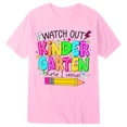 thumbnail image 4 of Bobifish Girls Back To School T-Shirts Crew Neck Short Sleeve Graphic Tee First Day Of Preschool Kindergarten Kids Graphic Tee Shirts, 4 of 4