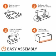 (10 pack) Pen+Gear Side-Loading Shipping Boxes, 9x12x3, 1 Count