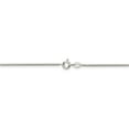 thumbnail image 3 of 925 Sterling Silver 1.25mm 8 Side Diamond Cut Box Chain w/ Spring Ring Clasp - 24", 3 of 5