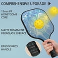 thumbnail image 2 of Pickleball Paddles Set Of 2, Fiberglass Surface, Liquid & Marble Print, 4 Balls & Bag, 2 of 5
