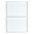 thumbnail image 2 of Unique Bargains 2 Stackable PU Leather Jewelry Boxes Organizer Tray with Removable Divider White Flat Tray, 2 of 6