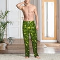 thumbnail image 6 of Lsque Green Glitter Sparkle Print Men's Pajama Pants, Lounge Pant - Comfortable Home Wear,Elastic Waistband, Stylish Design-X-Large, 6 of 9