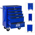 thumbnail image 6 of Rolling Metal Tool Chest with 5 Drawers, 20" 5-Drawer Tool Chest Cabinet with Ball Bearing Drawer Slides, Steel Tool Storage Box Organizer, 6 of 10