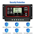 thumbnail image 3 of 10-100A Solar Controller PWM Smart Automatic Charging Switch Regulator Controller Universal USB 5V Charging LCD Display ,Widely Use, 3 of 6