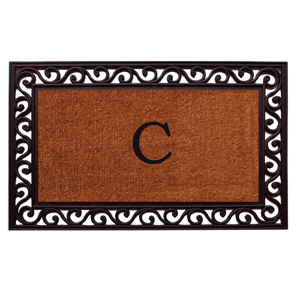 Calloway Mills Rembrandt Monogram Outdoor Doormat 18" x 30" (Letter W)