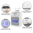 thumbnail image 4 of Calculating uPunch Starter Time Clock Bundle with 100-Cards, 1 Ribbon and 2 Keys (HN2500), 4 of 10