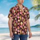 thumbnail image 3 of Fotbe Ice Cream Cake Camisa Hawaiana para Hombre Unisex – Camisa Casual de Verano con Botones de Manga Corta de Algodón y Lino,XX-Large, 3 of 7