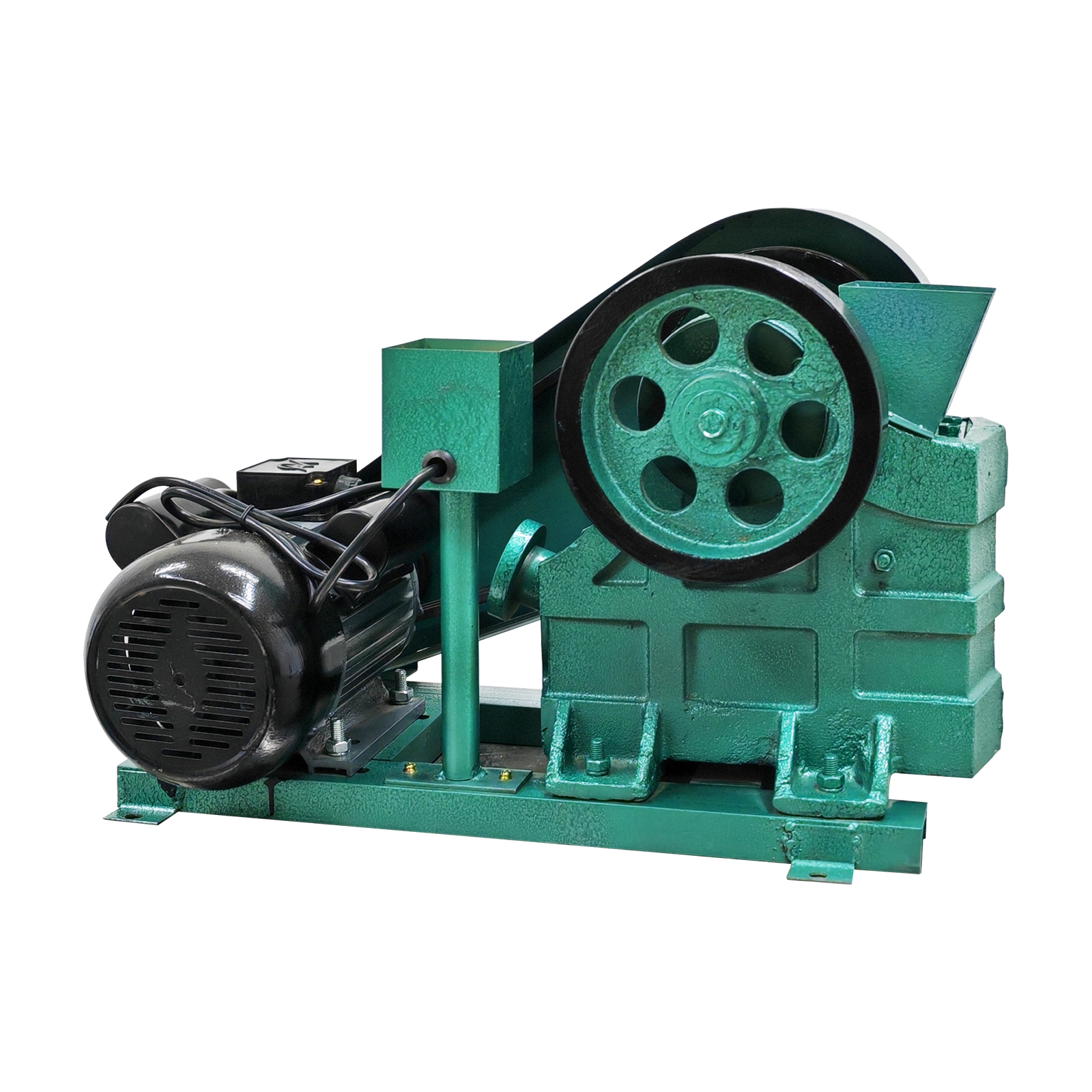 100X60 Mini Jaw Crusher Grinder Jaw Crushing Machine Rock Stone Milling Crush Machine Shatter Pulverizer Adjustable Crushing Size 220V