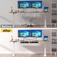 thumbnail image 6 of LazySpin 2 Pack Under Desk Wire & Cable Management Organizers, Black, 6 of 7
