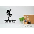 thumbnail image 3 of Handmadetneonsign Custom Pole Dancer Metal Wall Art LED Lights - Personalized Girl Pole Dancing Name, 3 of 5