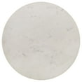 thumbnail image 3 of Aldis Round Marble Top Side End Table White and Natural, 3 of 5