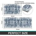 thumbnail image 6 of Kitchen Mats for Floor Set of 2 Pieces Persian Blue Oriental Snowflake Kitchen Rugs and Mats Non Skid Washable Kitchen Floor Mat(17" Wx30 L+17" Wx 47" L), 6 of 6