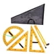 thumbnail image 5 of Juego de reglas de geometría matemática con bolsa de almacenamiento, material didáctico, material didáctico, triángulo 4 piezas, 5 of 8