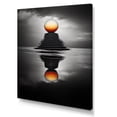 thumbnail image 2 of Designart "Grayscale Reflection of a Rainbow" Abstract Canvas Print, 2 of 5