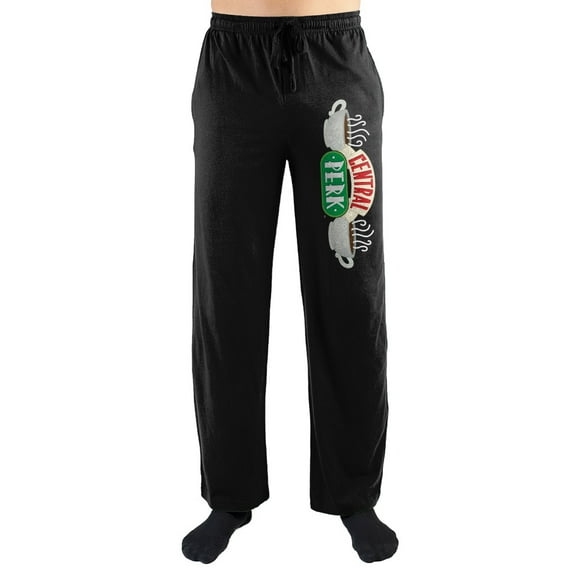Friends Sitcom Central Perk Mens Black Sleep Pajama Pants-XX-Large