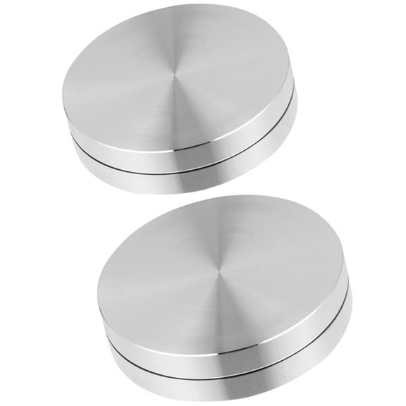 NIAIZEK 2-Pack Aluminum Alloy Cake Turntable with 360-Degree Rotation for Baking Decorating Tools