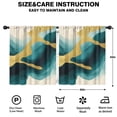 thumbnail image 2 of Blackout Kids Curtains,Teal Gold Marble Childrens Insulated Curtains Set Of 2,Bedroom Essentials,Toddler Room Decor 52x63in(132x160cm), 2 of 4