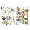 thumbnail image 1 of Pegatinas de pared de bonsái con colgante de plantas verdes suculentas, calcomanías de papel tapiz de mariposa con flores en maceta extraíbles, murales de arte natural para dormitorio, sofá, fondo, ventana, puerta, decoraciones Vhermosa, 1 of 8