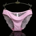 thumbnail image 1 of Women's Sexy Lace Panties Bikini Panty Seamless Cotton Breathable Panty Hollow Briefs Half Back Coverage Panties Girls Underwear, 1 of 6