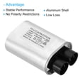 thumbnail image 4 of Uxcell Microwave Capacitor, 1uF AC 2100V High Voltage Capacitor 7mm Pin Distance for Microwave Oven, 4 of 5