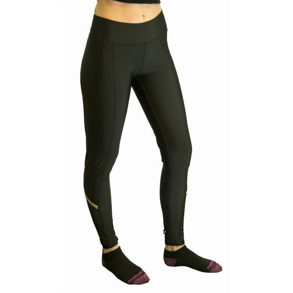 TEREZ Women's Rainbow Detail Leggings, Black, X-Small